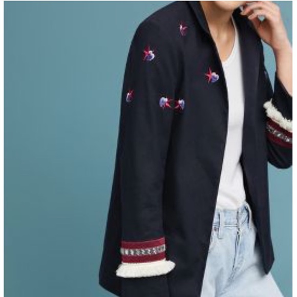 Anthropologie Child of the Universe Heart Blazer 6 - Picture 4 of 6
